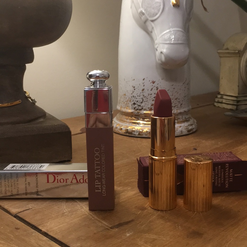 Lipstick and lip stain